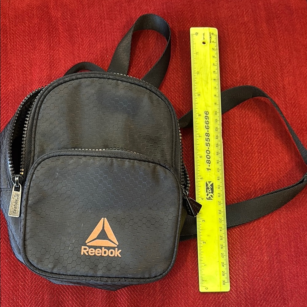 Reebok Black Mini Backpack.  Like new